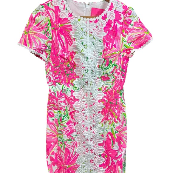 Lilly Pulitzer ‘Maisie Resort White Koala Me Maybe’ Floral Shift Midi Dress - Picture 3 of 8